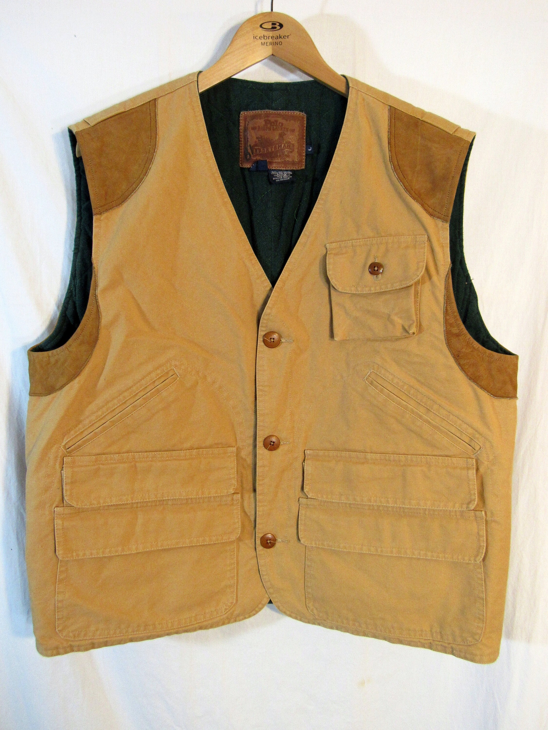 Vintage New With Tags the Pro vest Fly Fishing Vest khaki Sz xl NOS