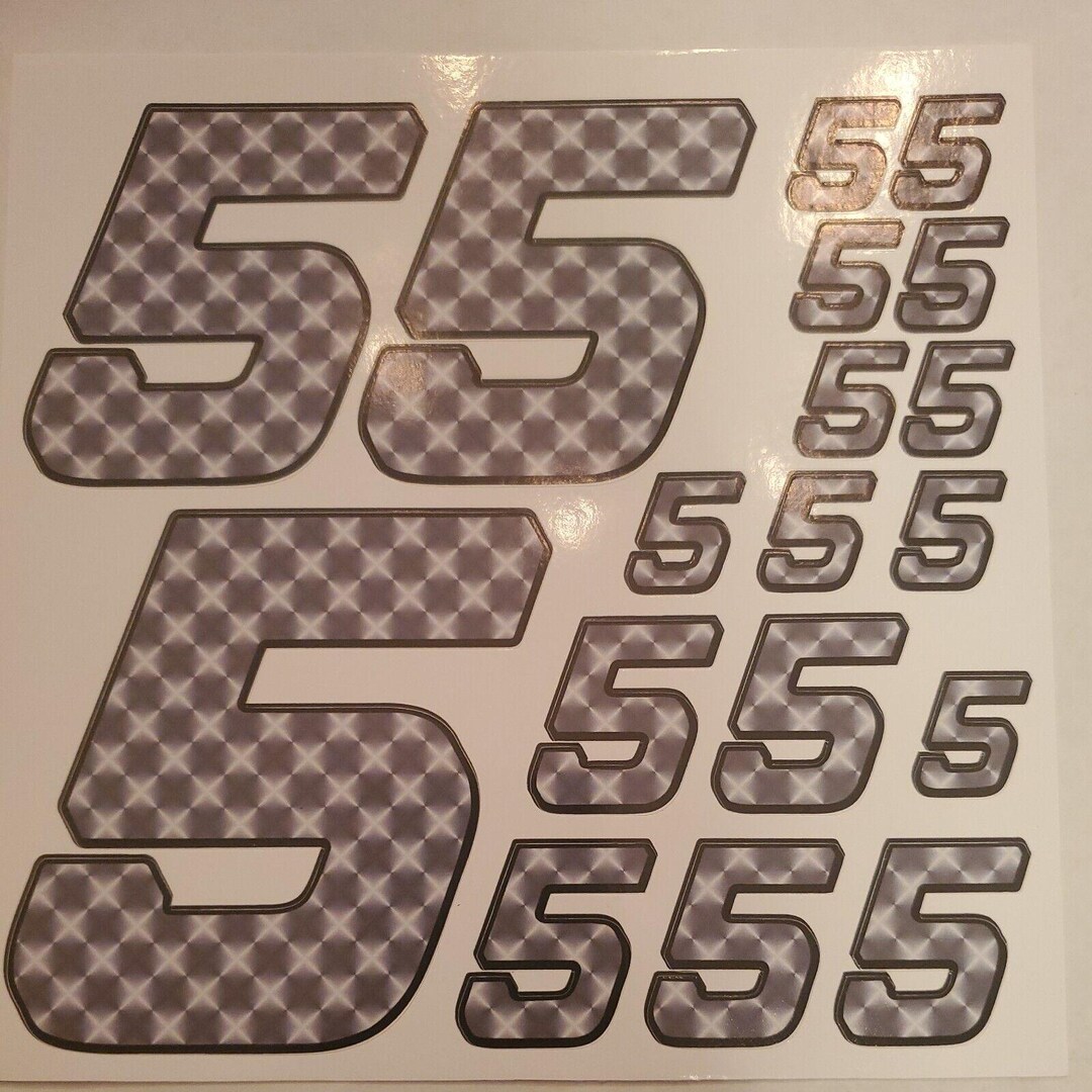 Silver Engine Turn #5’s Vinyl Decals 1/10-1/12 - Etsy