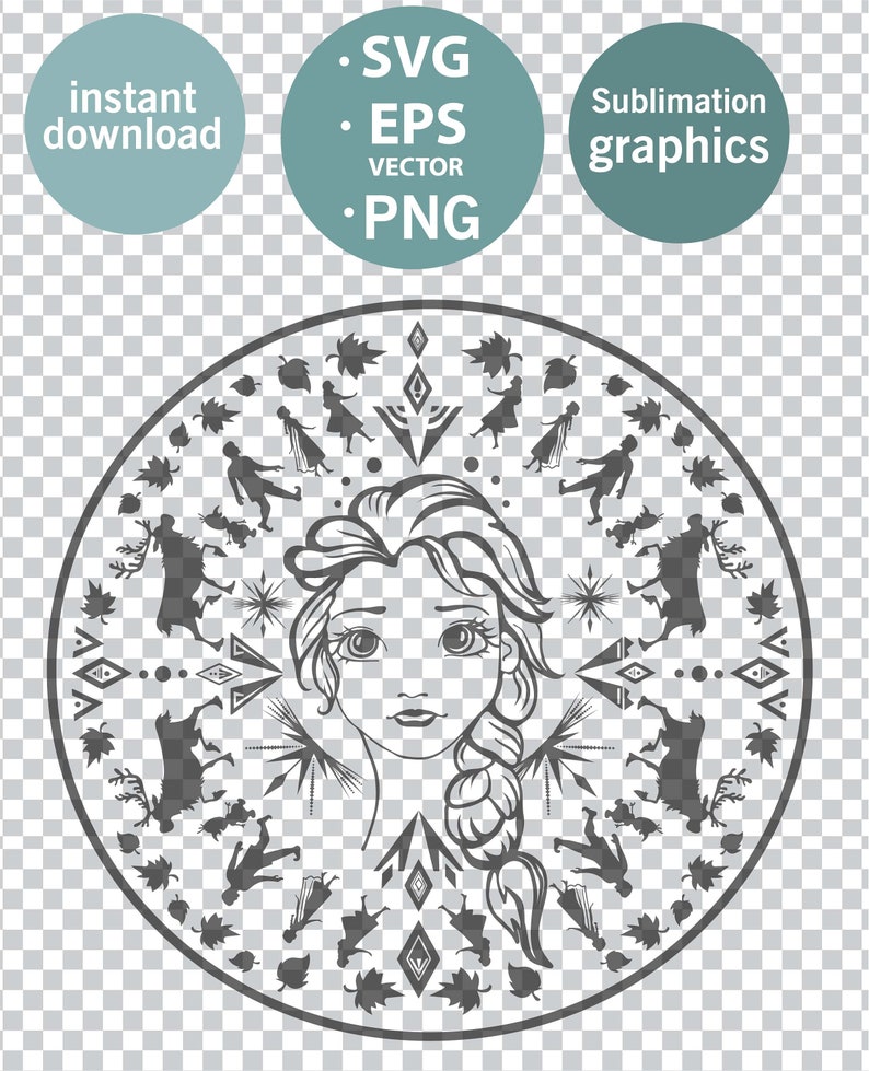 Download Frozen SVG Frozen Silhouette svg Elsa svg Olaf svg Anna | Etsy
