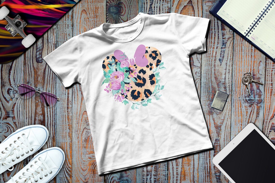 Download Minnie Mouse SVG Mickey Ears SVG Minnie Head with Flowers | Etsy