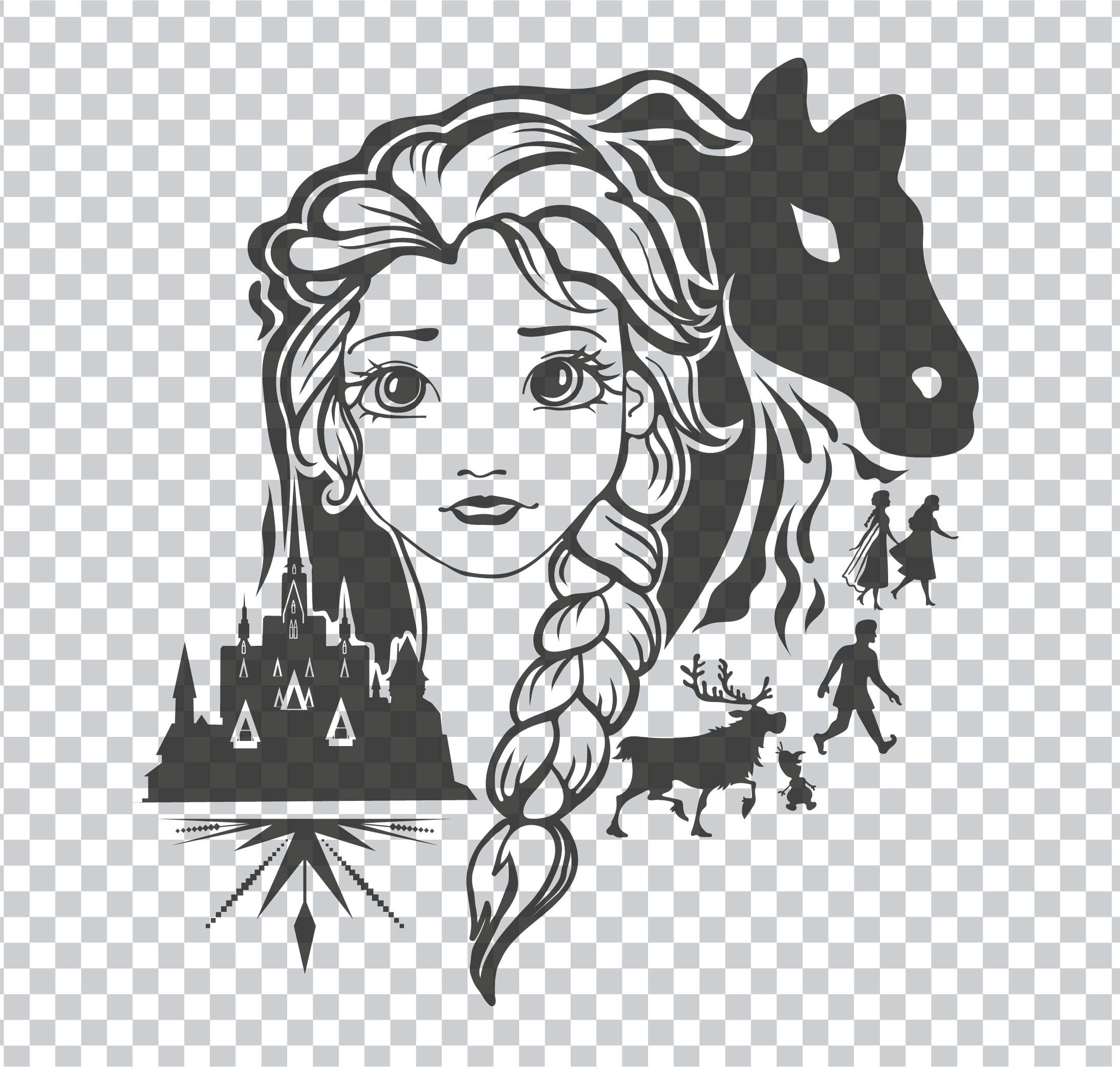 Frozen SVG Frozen Silhouette svg Elsa svg Olaf svg Anna | Etsy