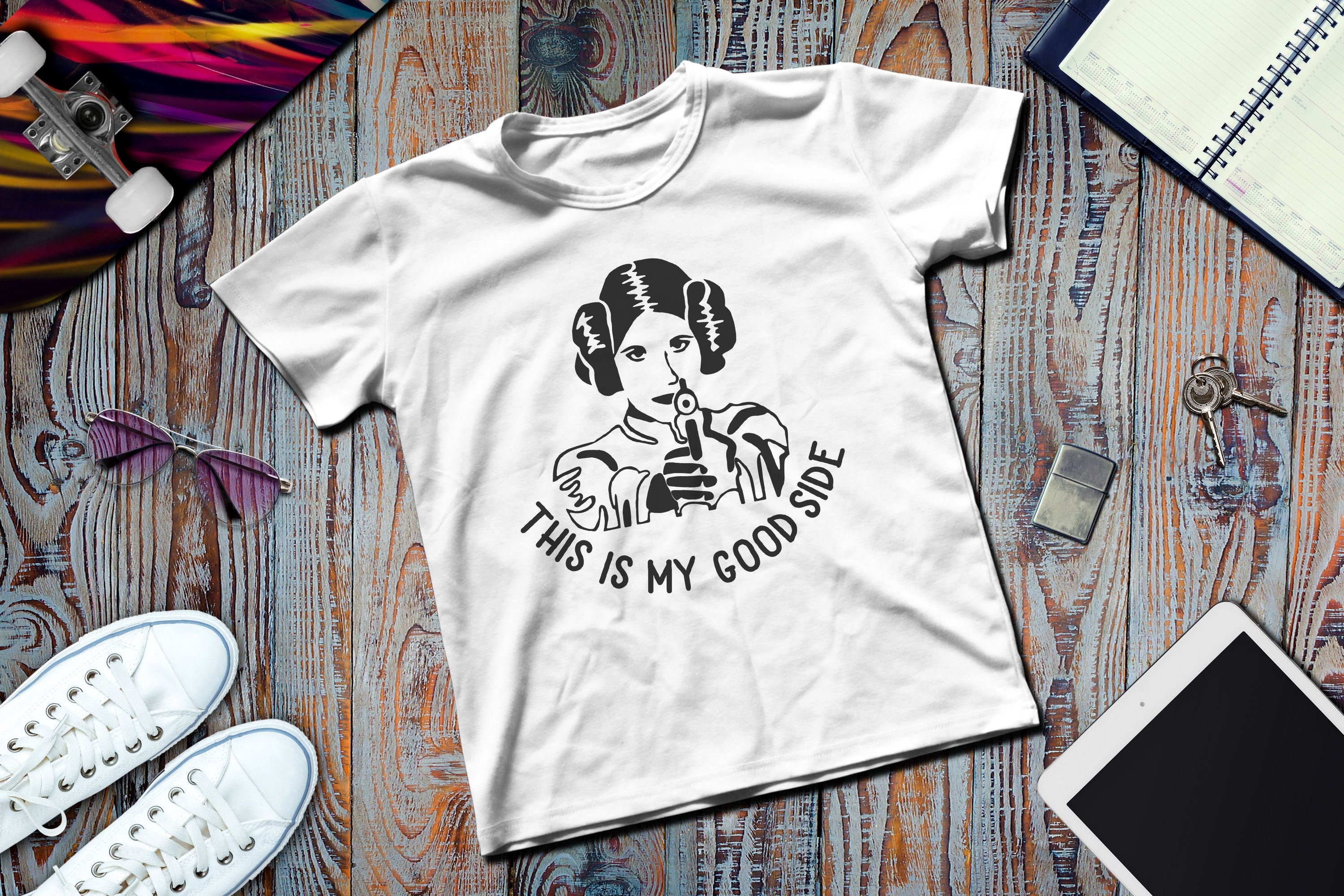 Download Princess Leia SVG Silhouette svg This is my Good Side Star ...