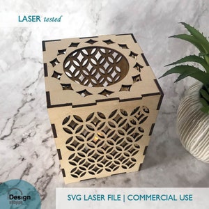SVG File for Laser, Oval Candle Lantern, Tealight holder, Laser cut file, Digital Download, For Her, For Him, Gift for Mothers Day