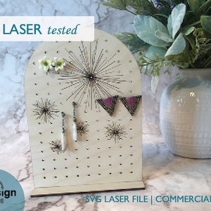 SVG file, Earring Stand, Digital Download, Mother&#39;s Day Gift