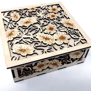 Keepsake Gift Box Floral Box for Her Jewelry Box