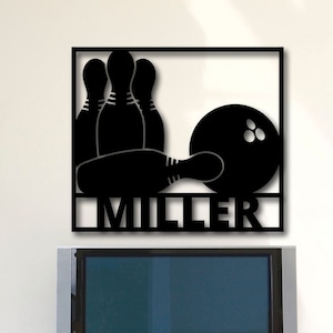 Personalized Bowling Gifts, Gift for Bowler, Bowler Gift, Bowling Wedding Gift, Custom Bowling Sign, Bowling Birthday Gift, Bowling Bowler