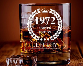 Fun Retro Bday Whisky Drinking Tumbler Whiskey Rocks Glass Gifts for Men & Women Turning 50 Happy 50th Birthday Fun Retro Bday Whisky Drinking Tumbler Whiskey Rocks Glass Gifts for Men & Women Turning 50 Happy 50th Birthday