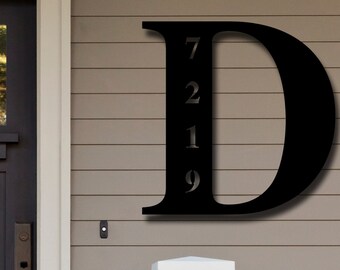 Letter D, Letter Door Wreath, Letter Decoration, Letter Display, Letter Sign, Letter Sign for Wall, Letter Signs, Address Number