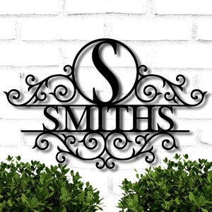 Custom Metal Name Sign | Personalized Metal Sign | Metal Signs Personalized | Outdoor Signs | Family Name Sign Metal, Last name Metal Sign