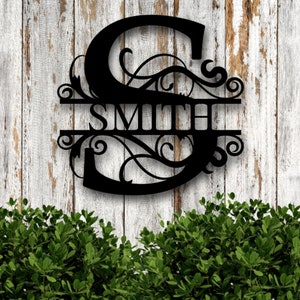 Personalized Name Door Sign, Metal Monogram Plaque, Metal Wall Art, Metal Signs, Front Porch Decor, Last Name Sign, Family Name Porch Sign