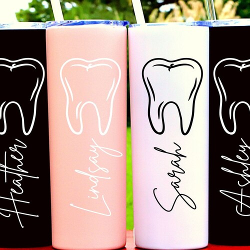 Personalized Tooth Dentist Cup Dental Hygienist Assistant Etsy