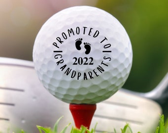 Promoted to Grandparents, Pregnany Reveal, Custom Golf Balls, Gift for Grandpa, Pregnancy Announcement, Personalized Golf Balls Golf Lover