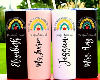Paraprofessional Gift, Paraprofessional Tumbler, Para Teacher Gift, Paraprofessional Cup, Para Life, TA Crew, Teacher Assistants Gift Name