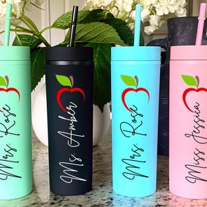 Teacher Straw Cups, Personalized Teacher Gifts, Teacher Gifts, Teacher Cups, Teacher Appreciation Gifts, Teacher Tumbler Personalized, Cups