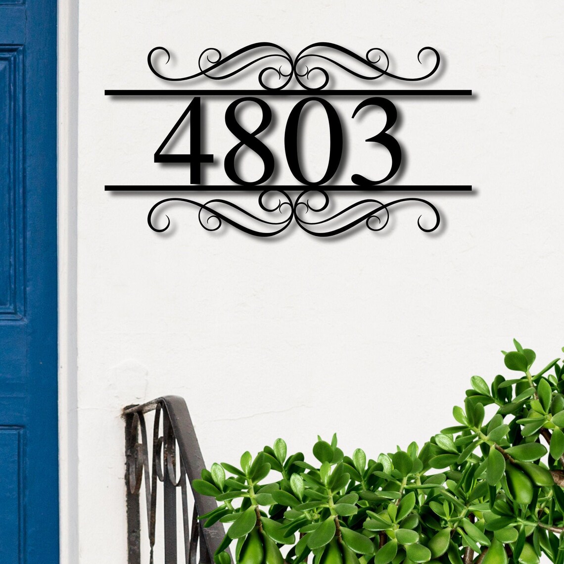 Outdoor Gifts Address Wreath Address Wall Sign Outdoor Etsy