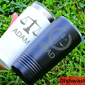 Sxmluedn Lawyer Tumbler 40 Oz – Funny Lawyer Appreciation Gift Coffee Mug With Lid, Straw & Handle