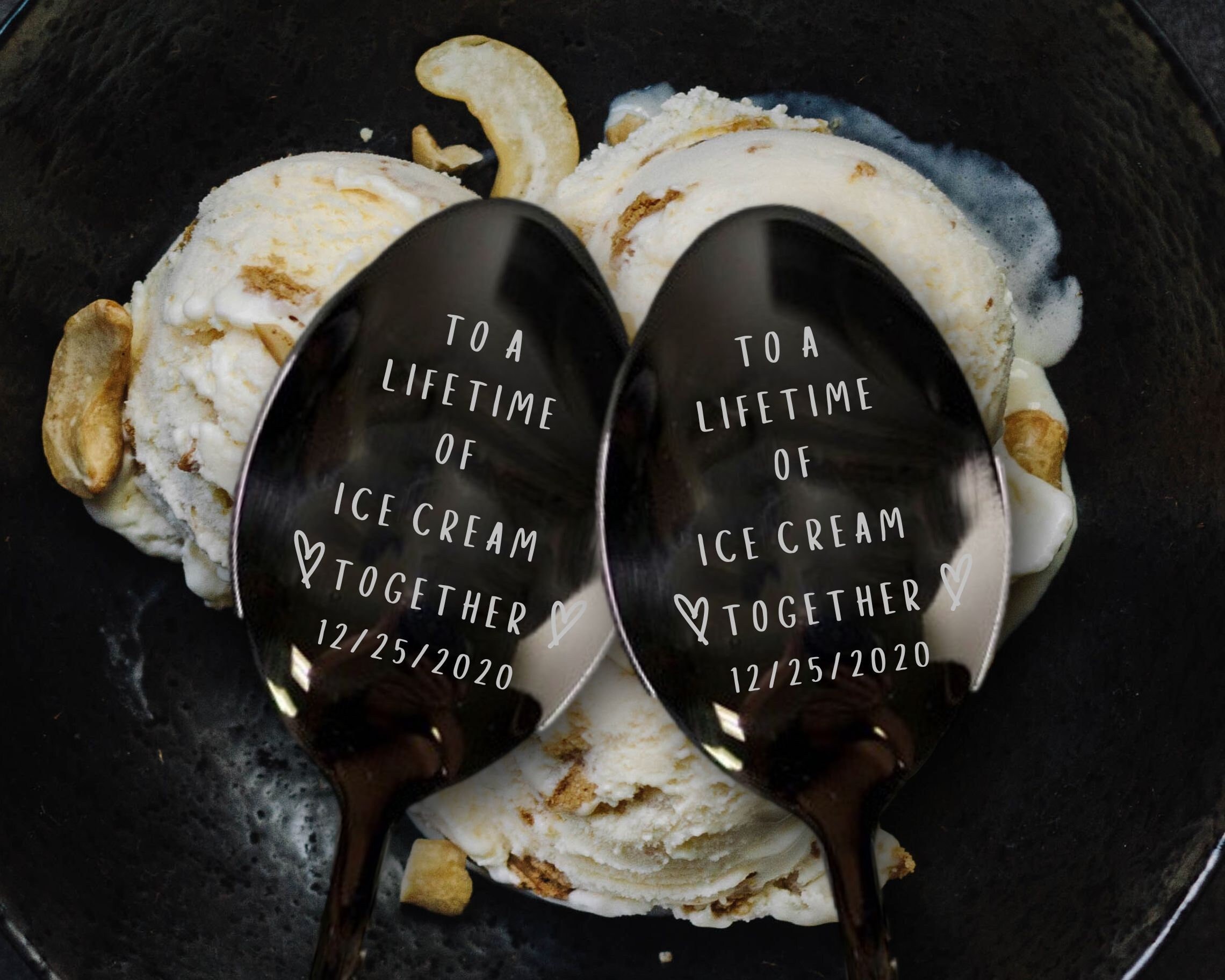 Gift for Husband, Anniversary Gift for Him, Couples Gift, Newlyweds Gift, Ice Cream Spoon, Wedding Gifts, Personalized Spoon, Personalized
