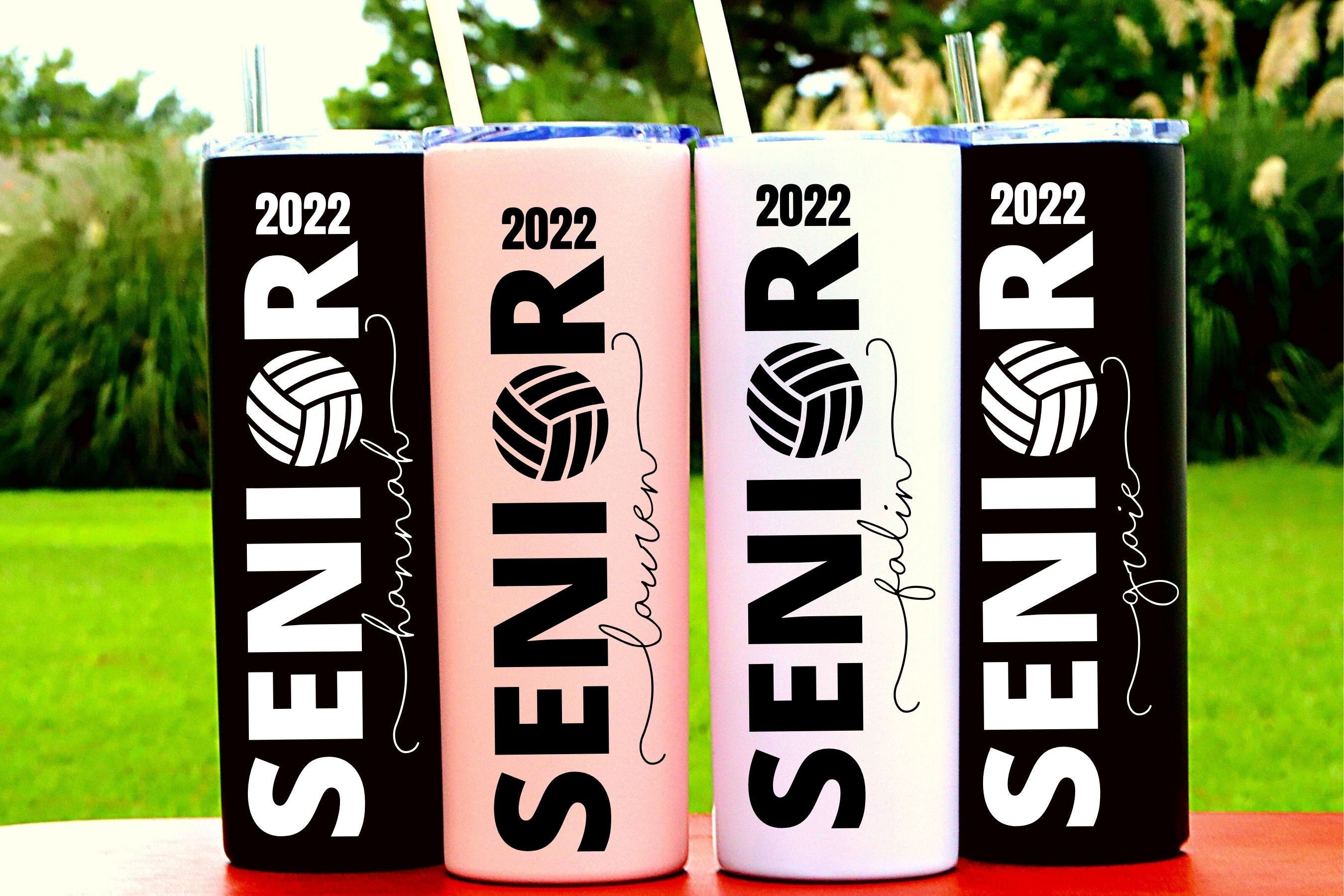 Volleyball Gifts for Seniors Personalized Volleyball Tumbler Etsy