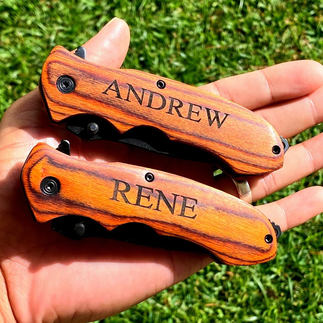 Personalized Pocket Knife for Groomsmen, Groomsmen Knives, Engraved