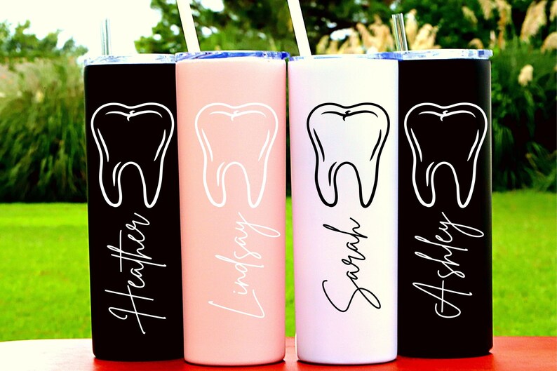 Personalized Tooth Dentist Cup Dental Hygienist Assistant Etsy