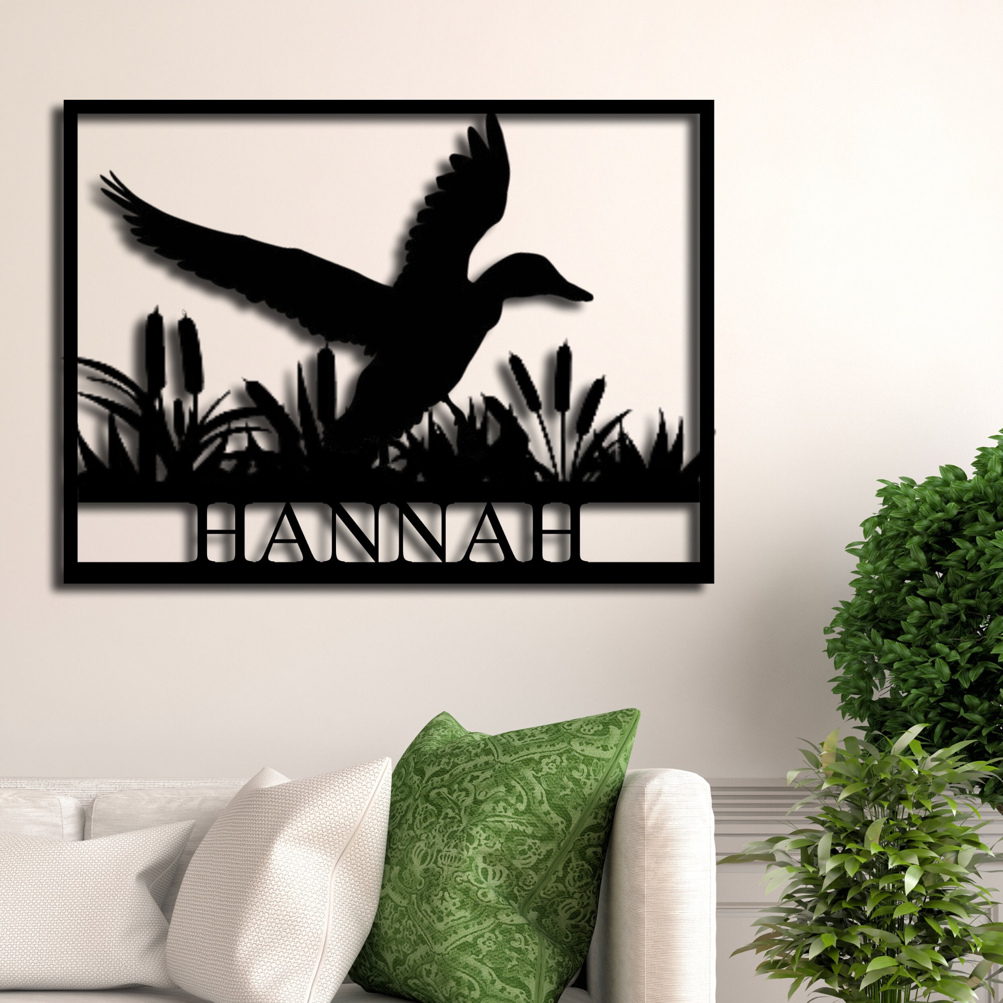 Personalized Duck Hunting Sign Custom Entrance Metal Sign Etsy