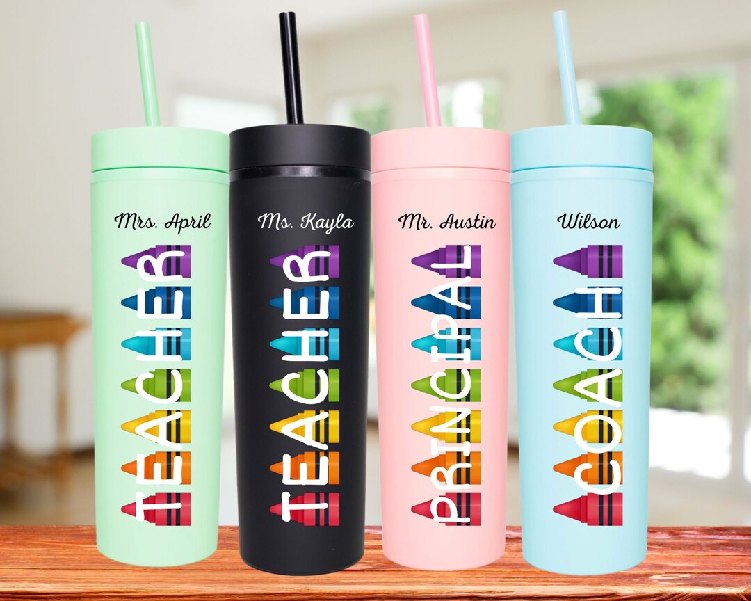 Teacher Tumbler Personalized, Teacher Appreciation Gift, End of Year ...