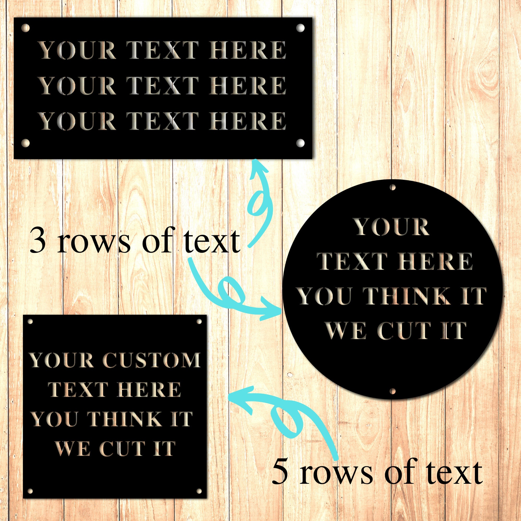 Custom Metal Sign Metal Sign Personalize Personalized Metal Etsy