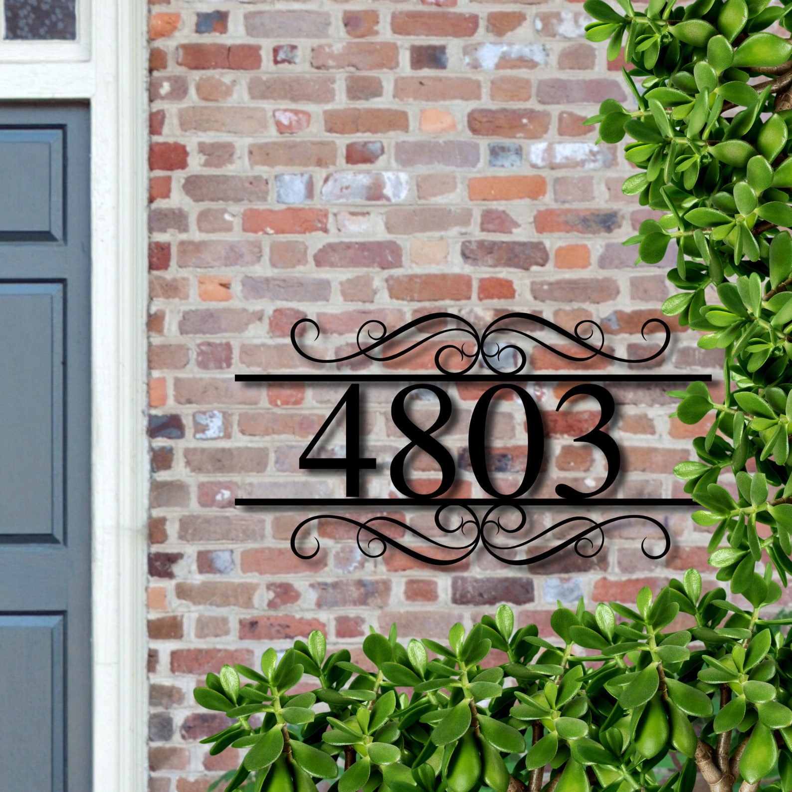 Address Outdoor Sign Address On Light Post Address Plaque Etsy
