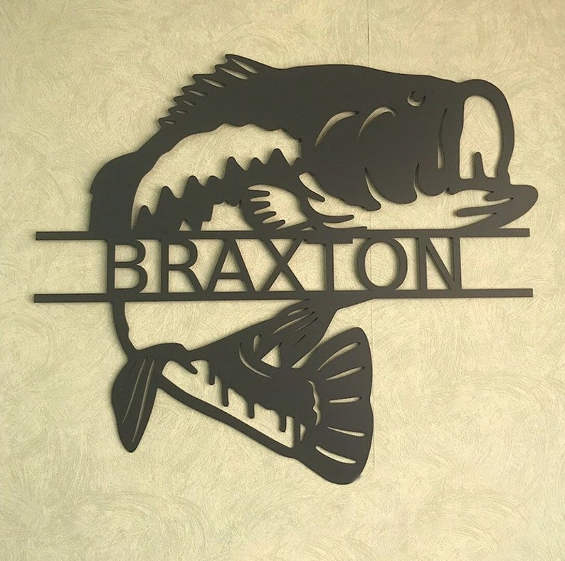 Fishing Metal Art Fishing Metal Wall Art Fishing Etsy