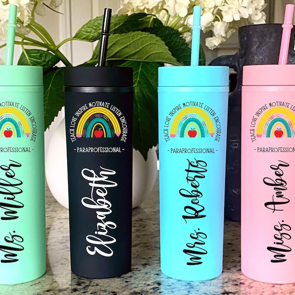 Paraprofessional Gifts, Paraprofessional Tumbler, Paraprofessional Cups, Staff gift for Paraprofessionals, Gift for Her, Teacher Gifts, Para