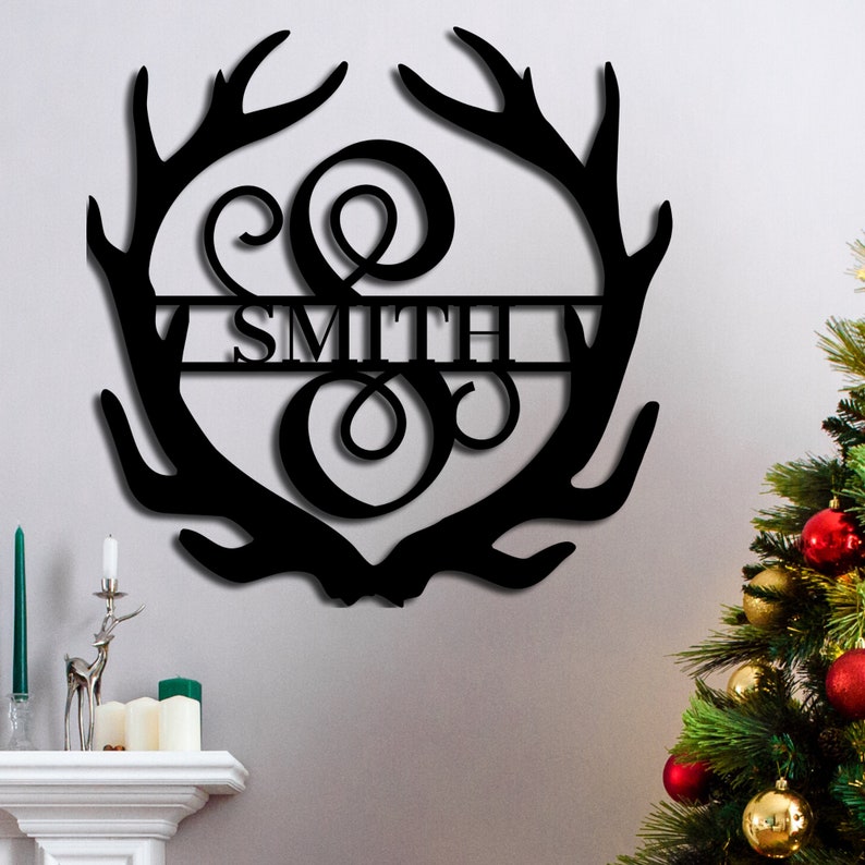 Metal Laser Cut Wall Art Metal Last Name Sign Metal Letters Etsy