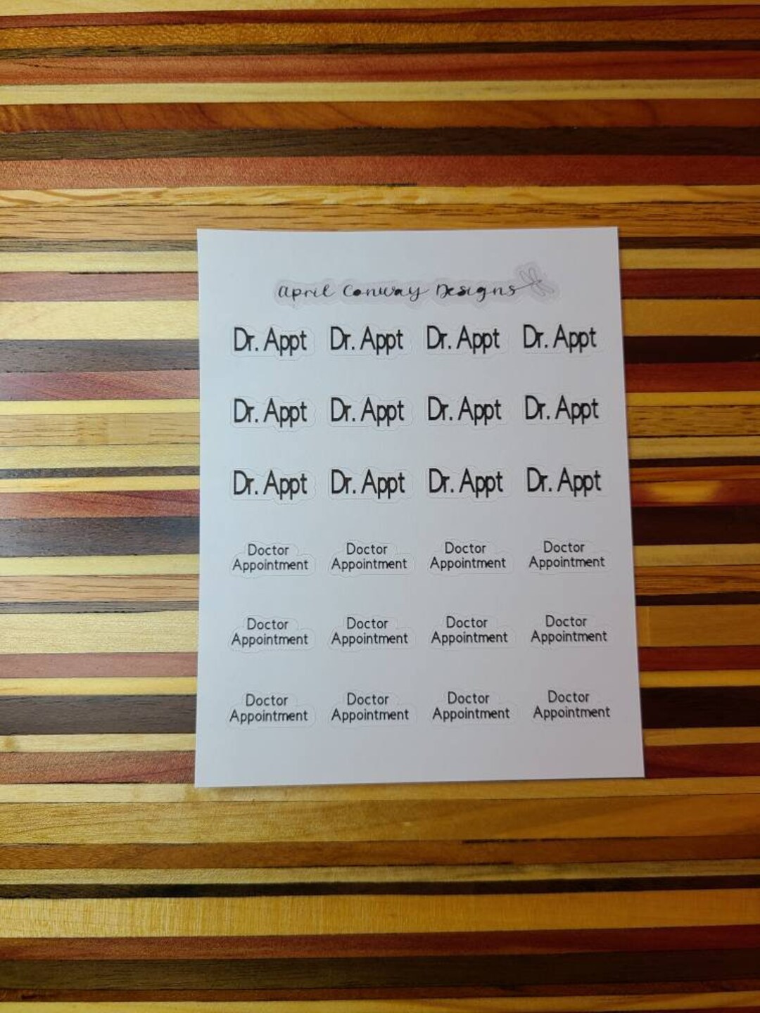 Dr. Appointment Script Quarter Sheet - Etsy
