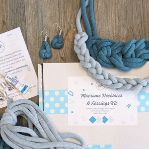 Macrame Necklaces and Earrings Making Kit | DIY Kit