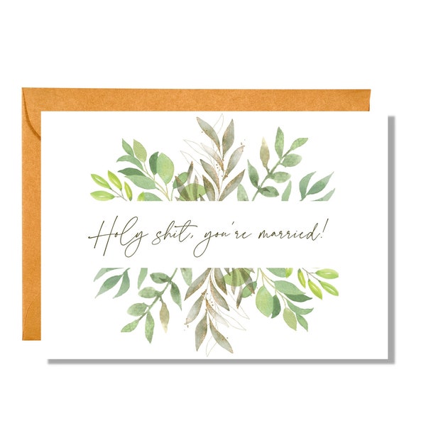 Holy Sh*t You're Married | Wedding Card | WD4
