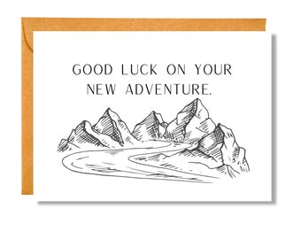 Good Luck on Your New Adventure | Good Luck Card | Congratulations Card | CO24