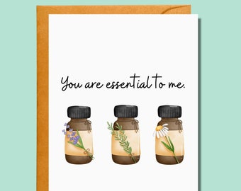 You are Essential to Me, Friendship Card, Love, BFF