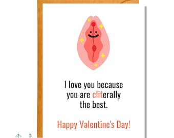 Cliterally the Best, Valentine's Day Card, Love Card, Adult Valentine
