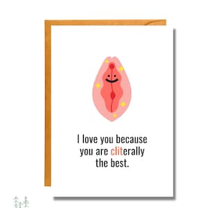 Cliterally the Best | Love Card | Adult Friendship | Pun Card | FR15
