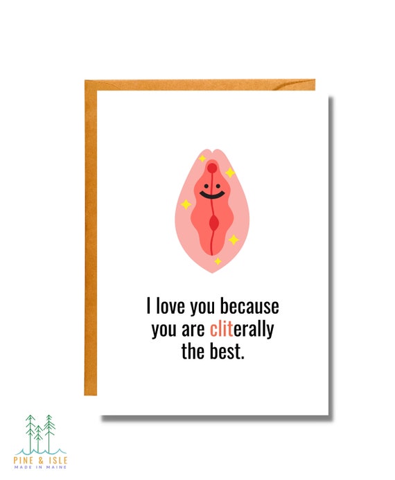 Cliterally the Best | Love Card | Adult Friendship | Pun Card