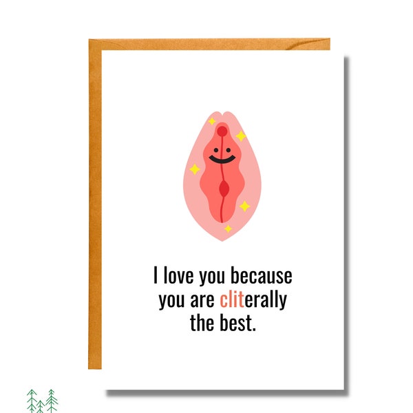 Cliterally the Best | Love Card | Adult Friendship | Pun Card | FR15