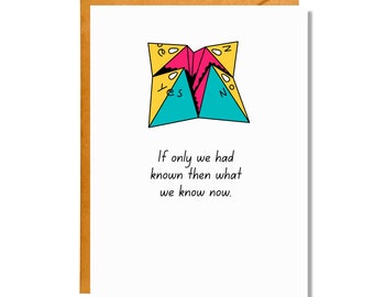 If Only We Had Known Then What We Know Now | Friendship Card | Retro Card | FR24