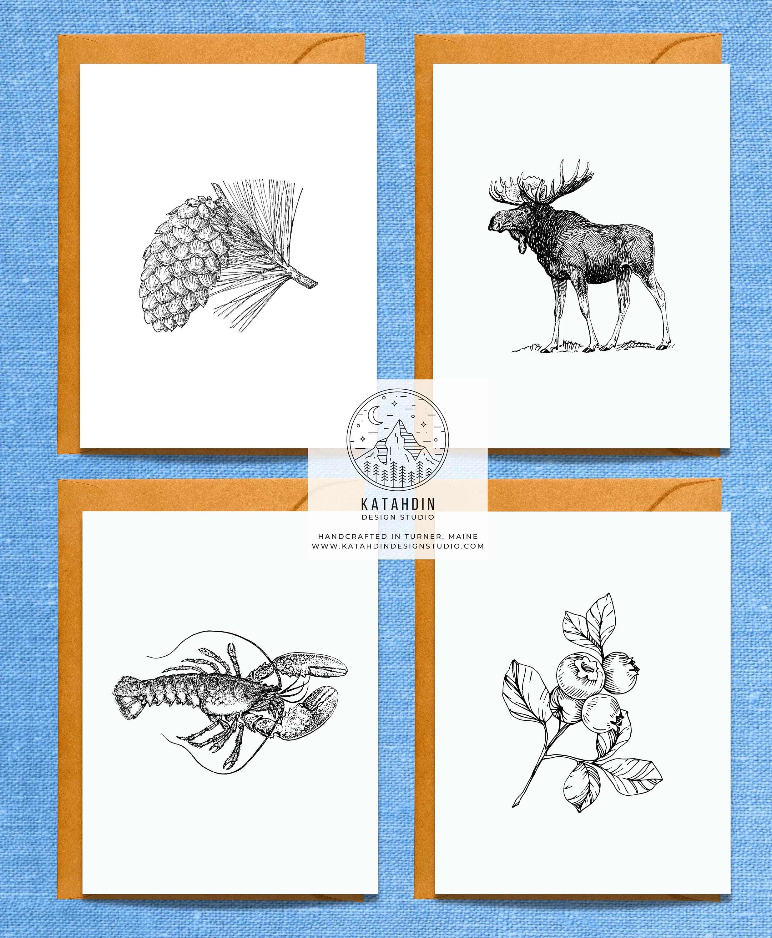 Maine Greeting Cards, State of Maine, Card Bundle, Maine Note Cards