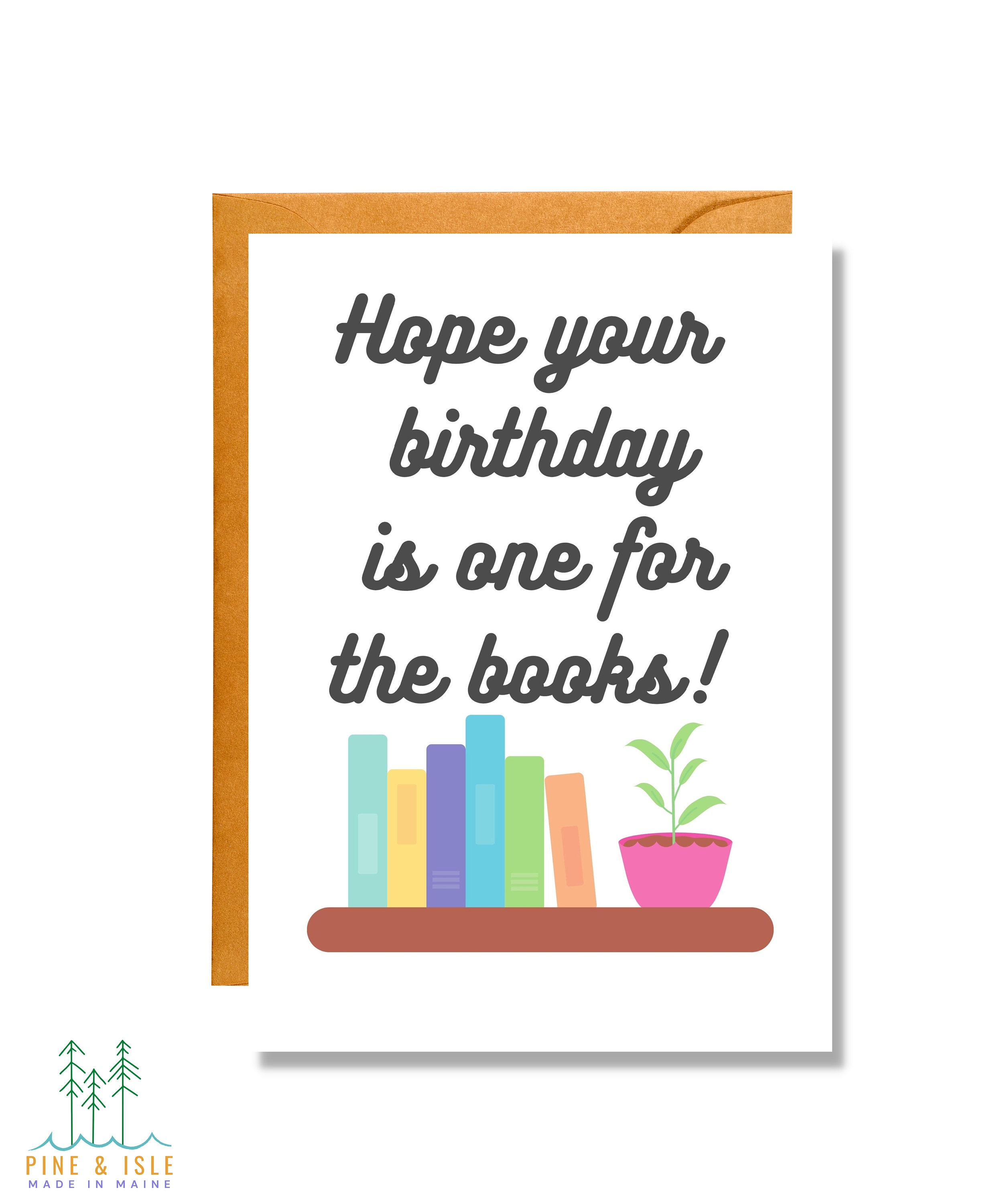 Hope Your Birthday is One for the Books | Birthday Card | Pun Card