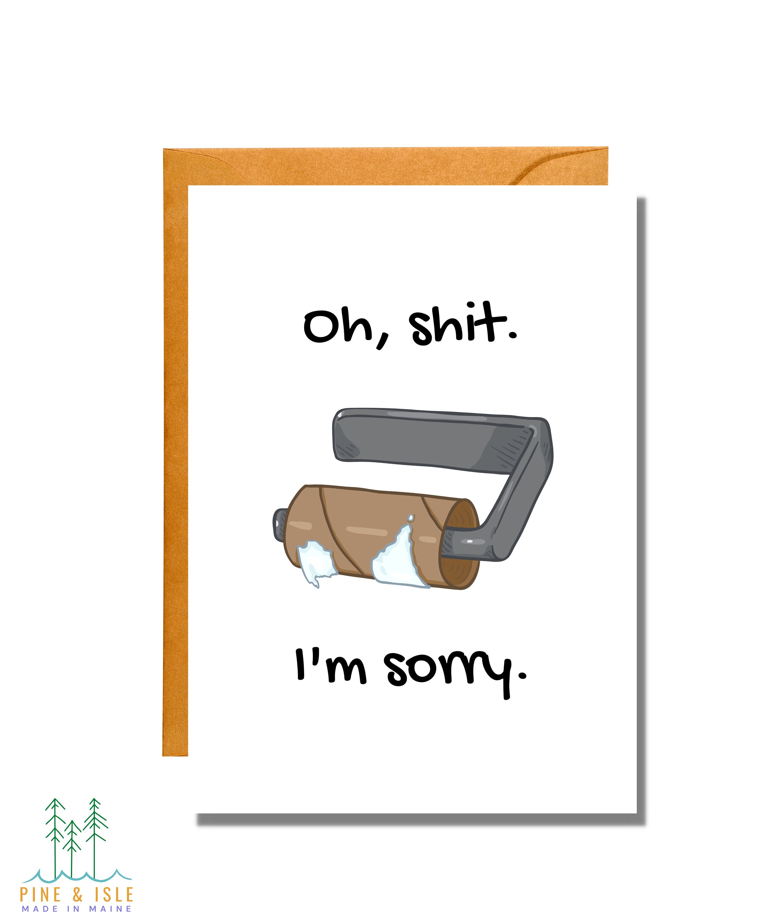 Oh Sh*t I'm Sorry | Funny Card | Apology Card | AP23 - Etsy