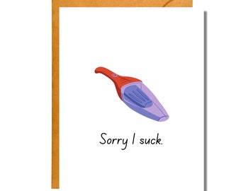 Sorry I Suck | Funny Apology | Pun Card | AP14