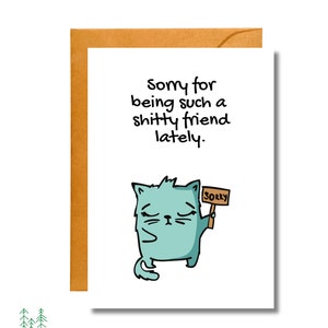 Sorry For Being Such a Sh*tty Friend | Sorry Card | Funny Apology | AP27