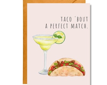 Taco 'Bout a Perfect Match | Engagement Card | Wedding Card | WD2