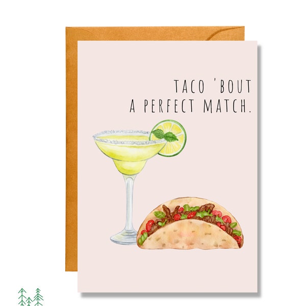 Taco 'Bout a Perfect Match | Engagement Card | Wedding Card | WD2