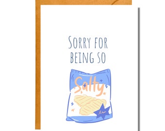 Sorry For Being So Salty | Funny Apology | Sorry Card | AP11