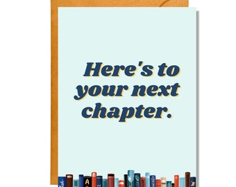 Here's To Your Next Chapter | Graduation Card | Proud of You | College Graduation | Pun Card | CO14